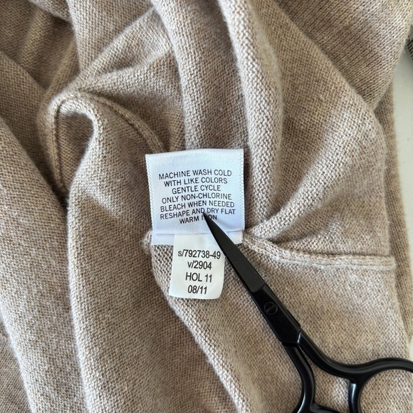 Banana Republic 100% Cotton V-Neck Sweater Business Casual Normcore Brown Men S - Picture 10 of 11